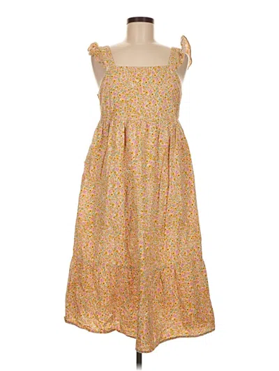 Pre-owned Universal Thread Casual Dress In Yellow