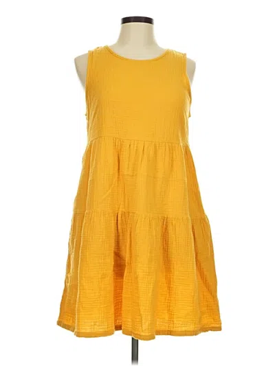Pre-owned Universal Thread Casual Dress In Yellow