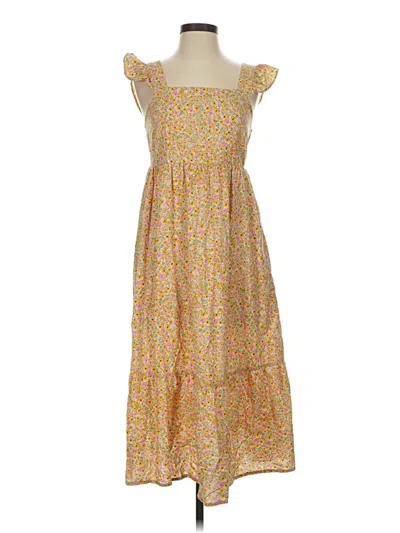 Pre-owned Universal Thread Casual Dress In Yellow
