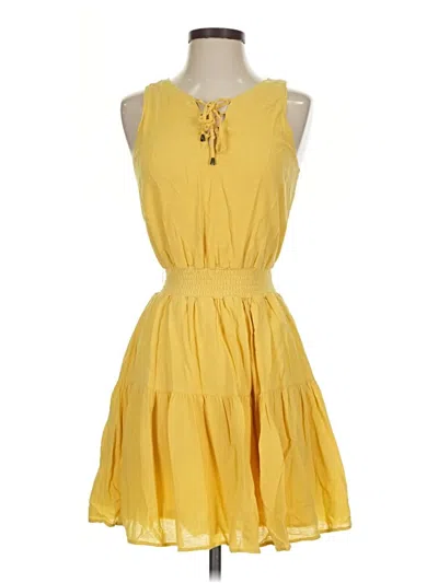 Pre-owned Universal Thread Casual Dress In Yellow