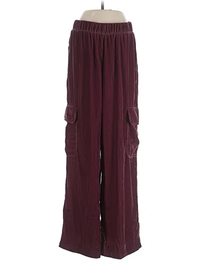 Pre-owned Universal Thread Casual Pants In Burgundy