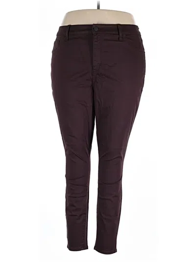 Pre-owned Universal Thread Casual Pants In Burgundy