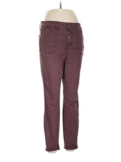Pre-owned Universal Thread Casual Pants In Burgundy