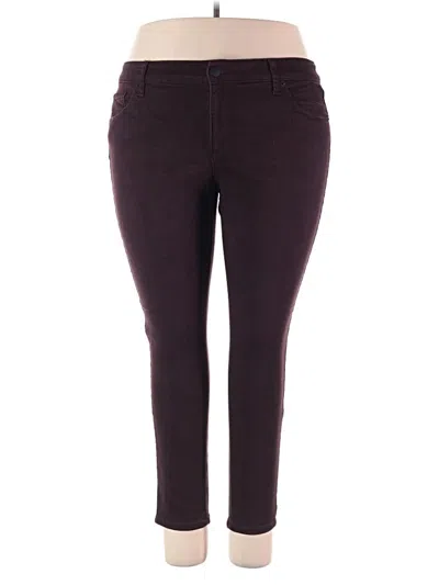 Pre-owned Universal Thread Casual Pants In Burgundy