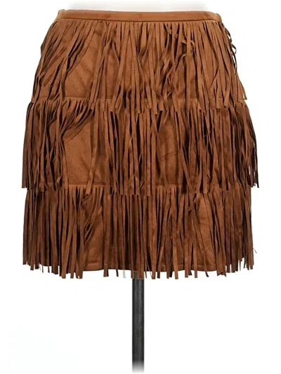 Pre-owned Universal Thread Casual Skirt In Brown