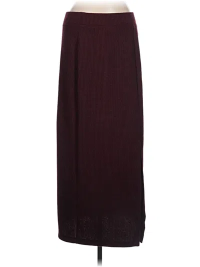 Pre-owned Universal Thread Casual Skirt In Burgundy