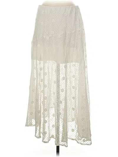 Pre-owned Universal Thread Casual Skirt In Ivory