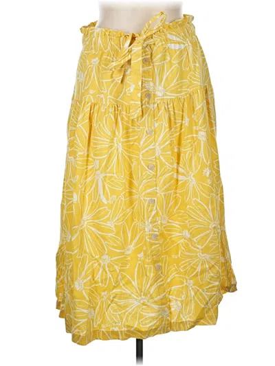 Pre-owned Universal Thread Casual Skirt In Yellow
