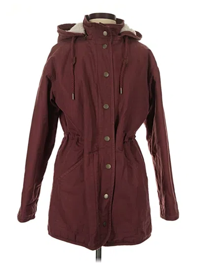 Pre-owned Universal Thread Coat In Burgundy