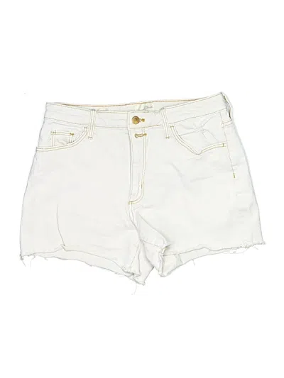 Pre-owned Universal Thread Denim Shorts In Ivory