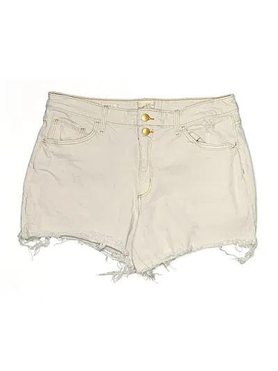 Pre-owned Universal Thread Denim Shorts In Ivory