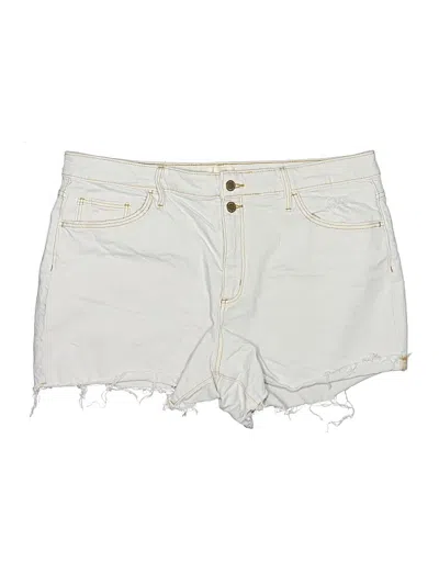 Pre-owned Universal Thread Denim Shorts In Ivory
