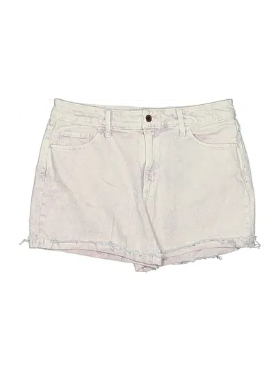Pre-owned Universal Thread Denim Shorts In Ivory