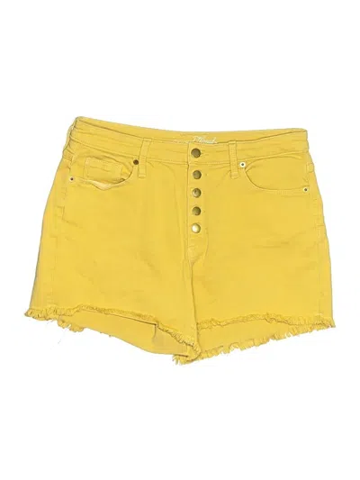 Pre-owned Universal Thread Denim Shorts In Yellow