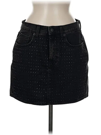 Pre-owned Universal Thread Denim Skirt In Black