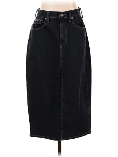 Pre-owned Universal Thread Denim Skirt In Black