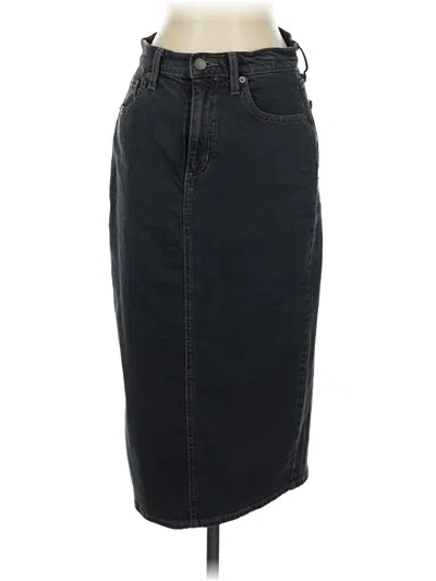 Pre-owned Universal Thread Denim Skirt In Black