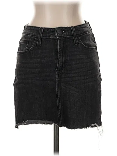 Pre-owned Universal Thread Denim Skirt In Black