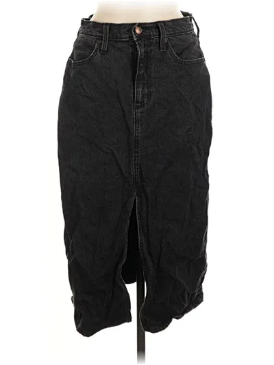 Pre-owned Universal Thread Denim Skirt In Black