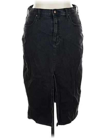 Pre-owned Universal Thread Denim Skirt In Black