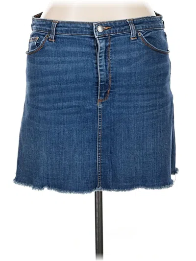 Pre-owned Universal Thread Denim Skirt In Blue