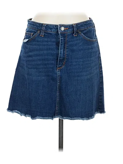 Pre-owned Universal Thread Denim Skirt In Blue