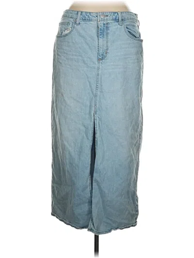 Pre-owned Universal Thread Denim Skirt In Blue