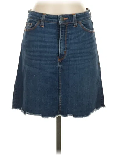 Pre-owned Universal Thread Denim Skirt In Blue
