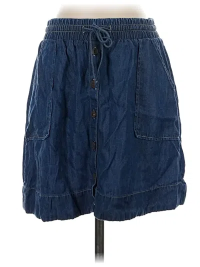 Pre-owned Universal Thread Denim Skirt In Blue
