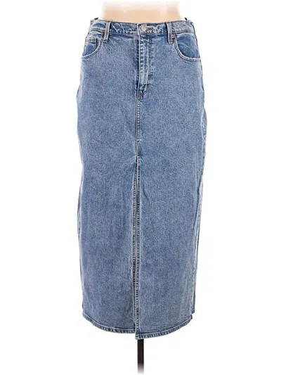 Pre-owned Universal Thread Denim Skirt In Blue