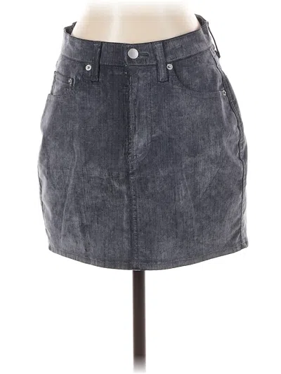 Pre-owned Universal Thread Denim Skirt In Gray