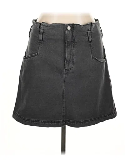 Pre-owned Universal Thread Denim Skirt In Gray