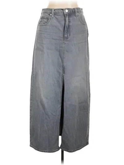 Pre-owned Universal Thread Denim Skirt In Gray