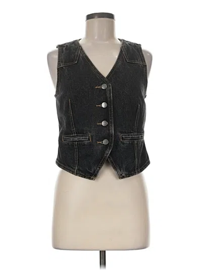 Pre-owned Universal Thread Denim Vest In Black