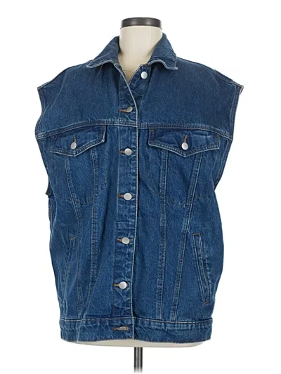 Pre-owned Universal Thread Denim Vest In Blue