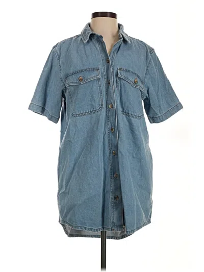 Pre-owned Universal Thread Denim Vest In Blue