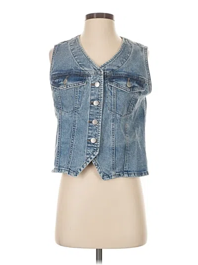Pre-owned Universal Thread Denim Vest In Blue