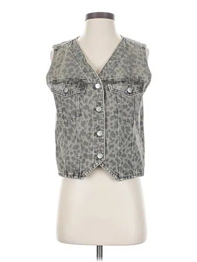 Pre-owned Universal Thread Denim Vest In Gray