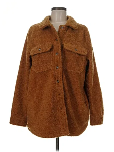 Pre-owned Universal Thread Faux Fur Jacket In Brown