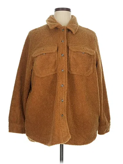Pre-owned Universal Thread Faux Fur Jacket In Brown