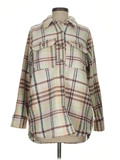 Pre-owned Universal Thread Fleece Jacket In Brown