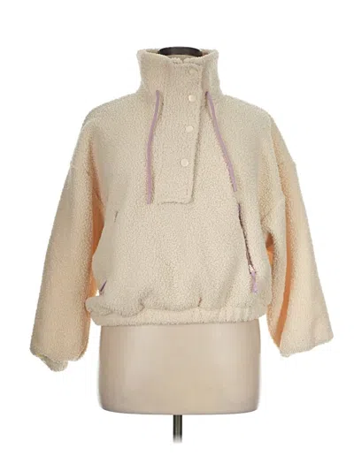 Pre-owned Universal Thread Fleece Jacket In Ivory