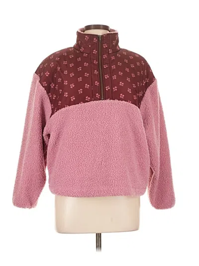 Pre-owned Universal Thread Fleece Jacket In Pink