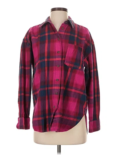 Pre-owned Universal Thread Fleece Jacket In Red