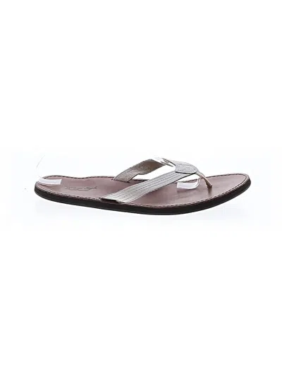 Pre-owned Universal Thread Flip Flops In Brown