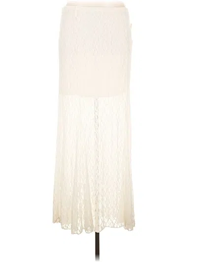 Pre-owned Universal Thread Formal Skirt In Ivory