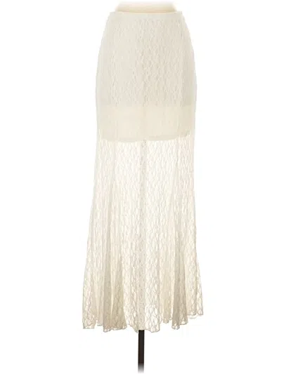 Pre-owned Universal Thread Formal Skirt In Ivory