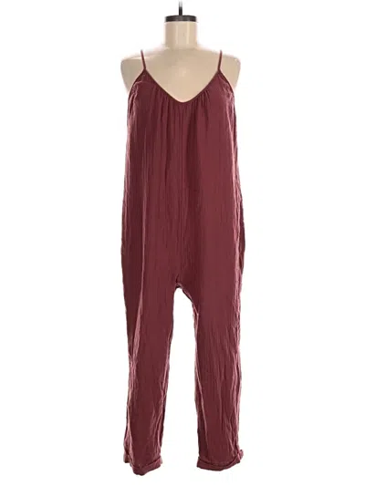 Pre-owned Universal Thread Jumpsuit In Burgundy