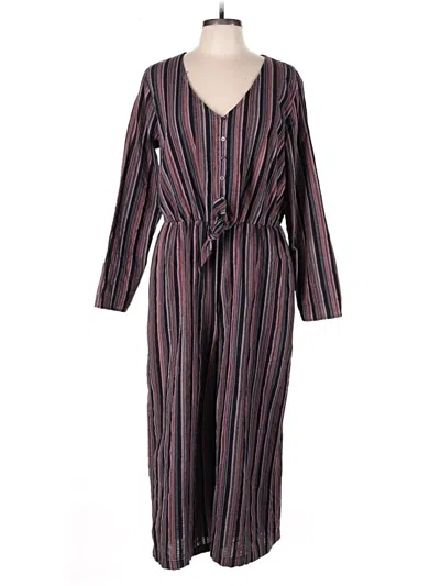 Pre-owned Universal Thread Jumpsuit In Burgundy