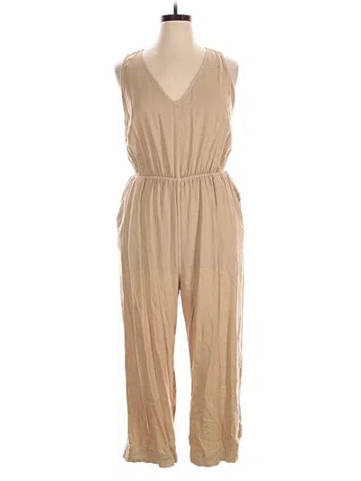 Pre-owned Universal Thread Jumpsuit In Tan